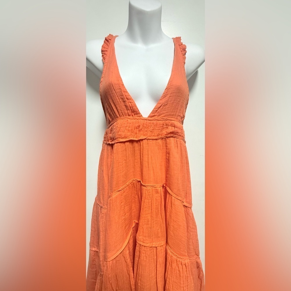 Anthropologie Celandine Sleeveless Plunge Midi Dress in Princeton, - Picture 4 of 10